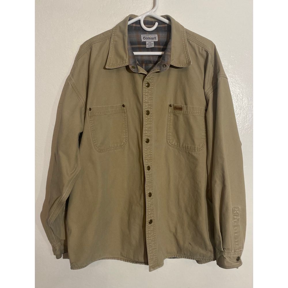 Carhartt Flannel Lined Jacket. Lightweight Work Country Size 2XL. EUC